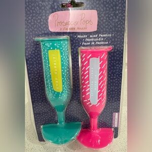 Prosecco Pops Freezer Moulds - Teal and Pink